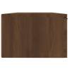 Elegant Brown Oak Wall Cabinet - 68x30x20 cm