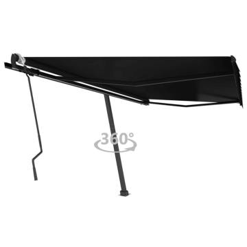 Freestanding Manual Retractable Awning 400x300 cm - Anthracite