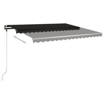 Freestanding Manual Retractable Awning 400x300 cm - Anthracite