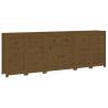 Stylish Honey Brown Sideboard | Solid Pine Wood | 230x35x80 cm