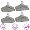 100 pcs Clothes Hanger Set Anti-slip Grey Velvet Colour grey Quantity in Package 100 Number of 1 