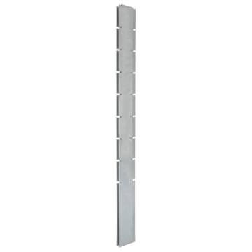 Garden Fence Posts 30 pcs Silver 220 cm Galvanised Steel