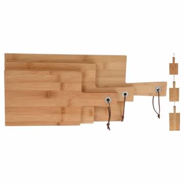 Excellent Houseware 3-Piece Bamboo Chopping Board Set