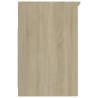 Stylish White & Sonoma Oak Drawer Cabinet - 40x50x76 cm