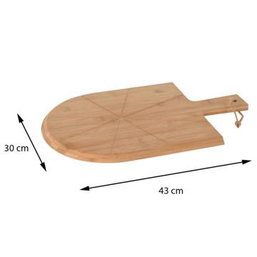 Excellent Houseware 3 Piece Pizza Cutting Set - Bamboo