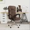 Reclining Office Chair Brown Faux Leather Colour brown Quantity in Package 1 