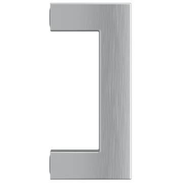 10 pcs Silver Cabinet Handles - Stainless Steel, 64 mm