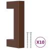 Elegant Bronze Cabinet Handles - 10 pcs, 64 mm Stainless Steel