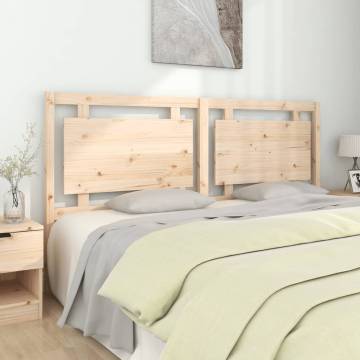 Solid Pine Wood Bed Headboard - 185.5x4x100 cm | Hipomarket