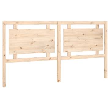 Solid Pine Wood Bed Headboard - 185.5x4x100 cm | Hipomarket