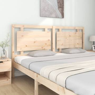 Solid Pine Wood Bed Headboard - 185.5x4x100 cm | Hipomarket