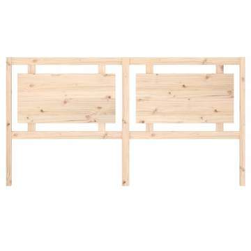 Solid Pine Wood Bed Headboard - 185.5x4x100 cm | Hipomarket