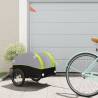 Bike Trailer Black and Green 30 kg Iron Colour green Size 123 x 52 x 53 cm 