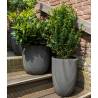 Capi Planter Groove 35x34 cm Anthracite | Eco-Friendly Design