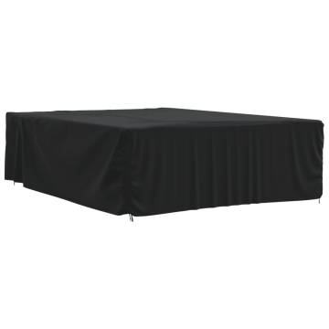 Garden Furniture Cover Black 350x260x90cm - All-Weather Protection