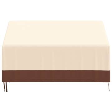 Waterproof 2-Seater Bench Cover Beige | 600D Oxford 137x97 cm