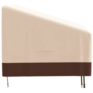 Waterproof 2-Seater Bench Cover Beige | 600D Oxford 137x97 cm