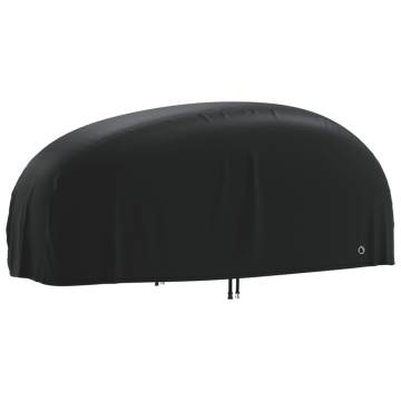 Durable Black Motorcycle Cover | 210D Oxford 295x110x140 cm