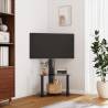 Corner TV Stand 2-Tiers for 32-70 Inch Black Colour black Quantity in Package 1 Height 101 cm Width 65.5 cm 