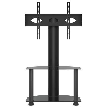 Corner TV Stand 2-Tiers for 32-70 Inch Black - Space Saving Functio