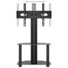 Corner TV Stand 2-Tiers for 32-70 Inch Black - Space Saving Functio