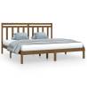 Honey Brown Solid Wood Bed Frame 200x200 cm - Stylish & Durable