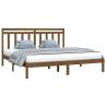 Honey Brown Solid Wood Bed Frame 200x200 cm - Stylish & Durable