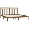 Honey Brown Solid Wood Bed Frame 200x200 cm - Stylish & Durable