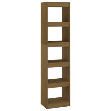 Honey Brown Book Cabinet & Room Divider - Solid Pinewood