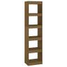 Honey Brown Book Cabinet & Room Divider - Solid Pinewood