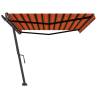 Freestanding Manual Retractable Awning 500x300 cm - Orange/Brown