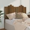 Honey Brown Solid Wood Bed Headboard - 126x4x110 cm