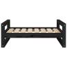 Stylish Dog Bed in Black | Solid Pine Wood - Hipomarket