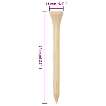 1000 PCS Bamboo Golf Tees - Durable & Eco-Friendly | HipoMarket