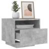 LED Bedside Cabinets 2 pcs Concrete Grey | HipoMarket UK