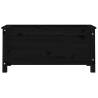 Garden Planter Black Solid Wood Pine - 82.5x40x39 cm