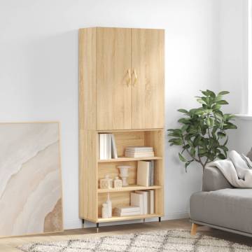 Elegant Highboard Sonoma Oak - Stylish Storage Solution