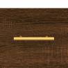 Stylish Highboard Brown Oak - Engineered Wood 69.5x34x180 cm