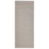 Natural Sisal Rug 80x200 cm in Sand - Durable & Stylish