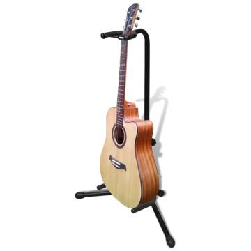 Adjustable Single Guitar Stand - Foldable & Durable Design