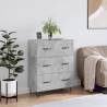 Sideboard Concrete Grey 69.5x34x90 cm Engineered Wood Colour concrete grey Quantity in Package 1 