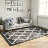 Rug Washable Black and White 160x230 cm Anti Slip Colour black and dark grey Size 160 x 230 cm 