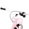 Kids Bike with Front Carrier - 14 inch White and Pink