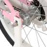 Kids Bike with Front Carrier - 14 inch White and Pink