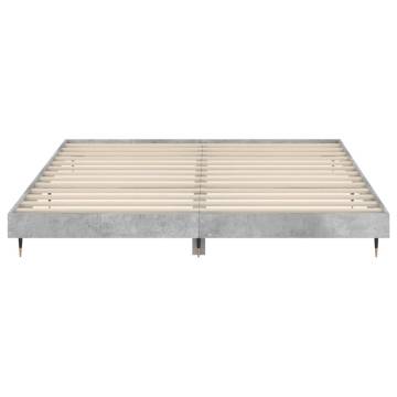 Concrete Grey Bed Frame 120x200 cm - Durable & Stylish