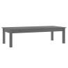 Elegant Grey Coffee Table - Solid Pine Wood, 110x50x30 cm