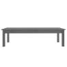 Elegant Grey Coffee Table - Solid Pine Wood, 110x50x30 cm