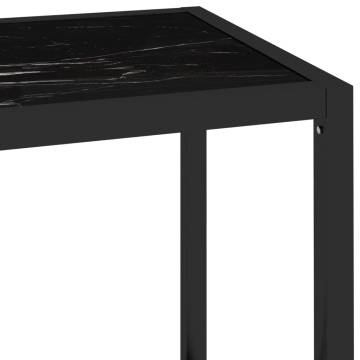 Black Marble & Glass Shelf - Stylish & Sturdy 100x36x168 cm