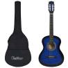 Classical Guitar for Beginner with Bag Blue 3/4 36" Colour blue Size 3/4 36" 