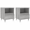 Stylish Grey Sonoma Bedside Cabinets - 2 pcs | Hipomarket UK